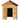 Buitenspeelhuis 120x120x146 cm grenenhout