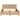 Bedframe handgeweven echt rattan 140x200 cm