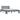 Bedframe massief grenenhout grijs 120x200 cm