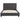 Bedframe kunstleer grijs 90x200 cm