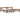 Bedframe massief grenenhout honingbruin 200x200 cm