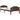 Bedframe massief grenenhout donkerbruin 100x200 cm