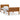 Bedframe massief grenenhout honingbruin 100x200 cm