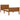 Bedframe massief grenenhout honingbruin 100x200 cm