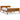 Bedframe massief grenenhout honingbruin 120x200 cm