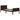 Bedframe massief grenenhout donkerbruin 100x200 cm