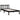 Bedframe massief grenenhout zwart 75x190 cm