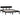 Bedframe massief grenenhout zwart 140x190 cm