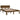 Bedframe massief hout honingbruin 120x190 cm
