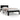 Bedframe massief grenenhout zwart 90x200 cm