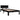 Bedframe massief grenenhout zwart 90x200 cm