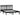 Bedframe massief grenenhout zwart 140x190 cm