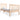 Bedframe massief hout 75x190 cm