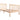 Bedframe massief hout 75x190 cm