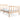 Bedframe massief hout 100x200 cm
