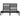 Bedframe massief grenenhout zwart 140x190 cm