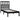 Bedframe massief grenenhout zwart 100x200 cm