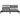 Bedframe massief grenenhout zwart 200x200 cm
