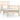 Bedframe massief hout 75x190 cm