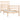 Bedframe massief hout 75x190 cm