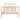 Bedframe massief hout 90x190 cm
