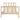Bedframe massief hout 90x200 cm