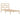 Bedframe massief hout 90x190 cm