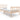 Bedframe massief grenenhout zwart 75x190 cm