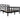 Bedframe massief grenenhout zwart 135x190 cm