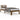 Bedframe massief hout honingbruin 100x200 cm