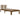 Bedframe massief hout honingbruin 100x200 cm