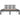 Bedframe massief hout grijs 150x200 cm