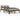 Bedframe massief hout honingbruin 150x200 cm