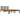 Bedframe massief hout honingbruin 150x200 cm