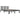 Bedframe massief hout grijs 200x200 cm