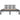 Bedframe massief hout grijs 200x200 cm