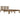 Bedframe massief hout honingbruin 200x200 cm