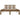 Bedframe massief hout honingbruin 200x200 cm