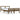 Bedframe massief hout honingbruin 120x190 cm