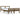 Bedframe massief hout honingbruin 150x200 cm