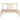 Bedframe massief hout 90x190 cm