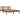 Bedframe massief hout honingbruin 140x190 cm