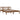 Bedframe massief hout honingbruin 150x200 cm