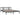 Bedframe massief hout grijs 160x200 cm