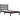 Bedframe massief grenenhout zwart 100x200 cm