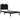 Bedframe massief grenenhout zwart 75x190 cm