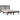 Bedframe massief grenenhout zwart 140x190 cm