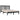 Bedframe massief grenenhout zwart 140x190 cm