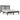 Bedframe massief grenenhout zwart 200x200 cm