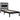 Bedframe massief grenenhout zwart 75x190 cm
